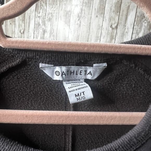 Athleta Coaster Luxe Sweatshirt – Heathered Gray – Size Medium Tall - Picture 6 of 7